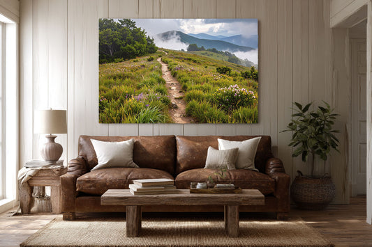 Highland Trail – Blue Ridge Mountains Art Print - Canvas