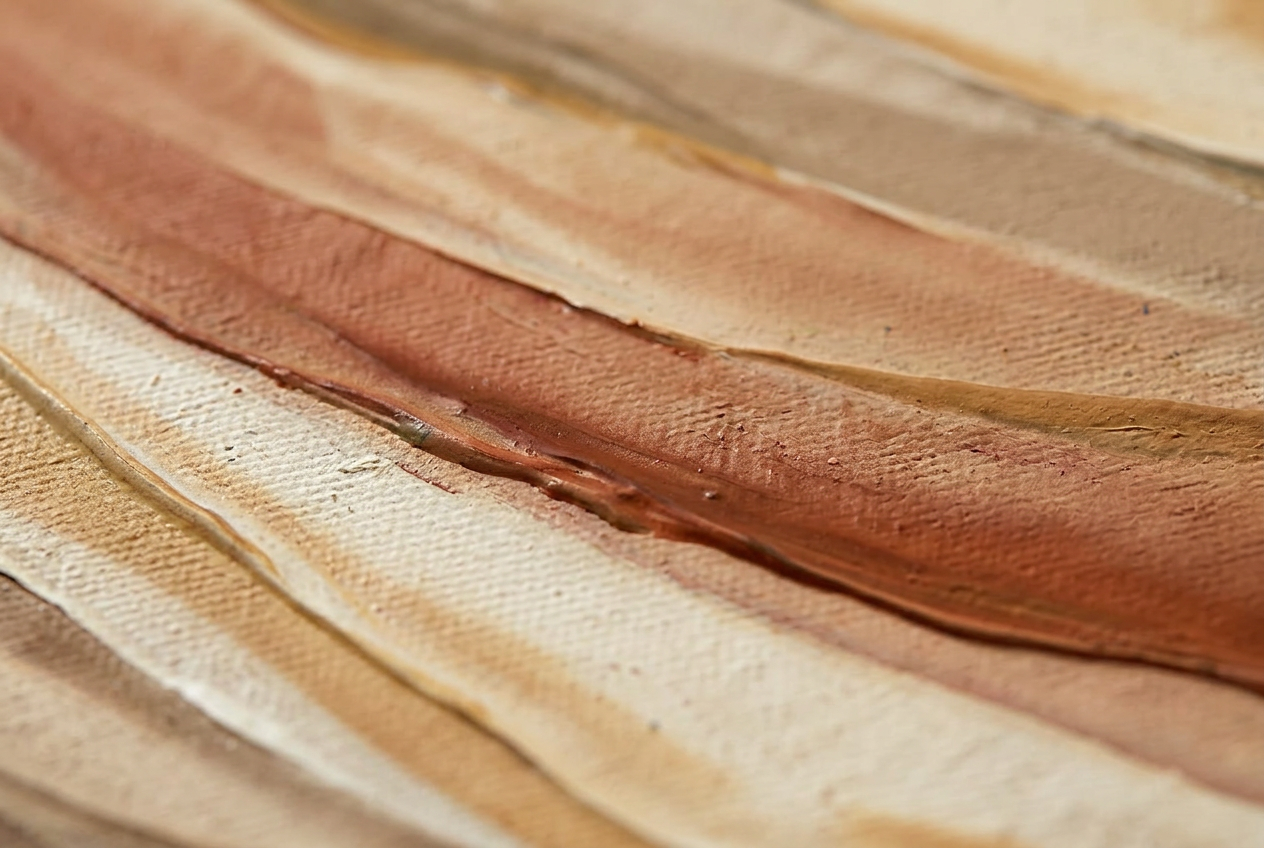 Sediment Layers Wall Art in Warm Earth Tones Poster